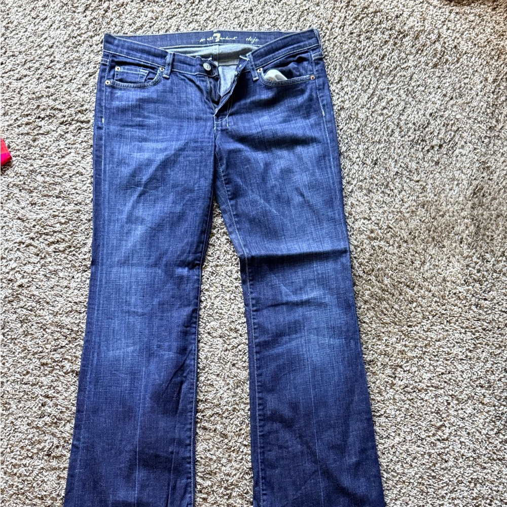 7 For All Mankind Indigo Boot Cut Jeans